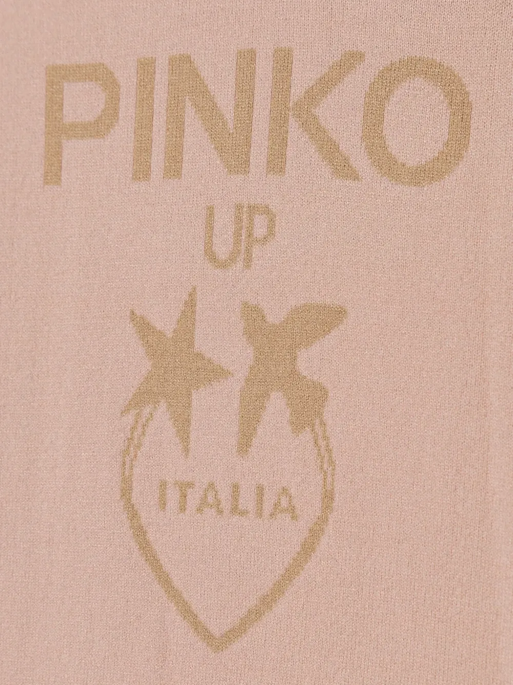 Pinko Kids logo-intarsia knitted mini dress Roze