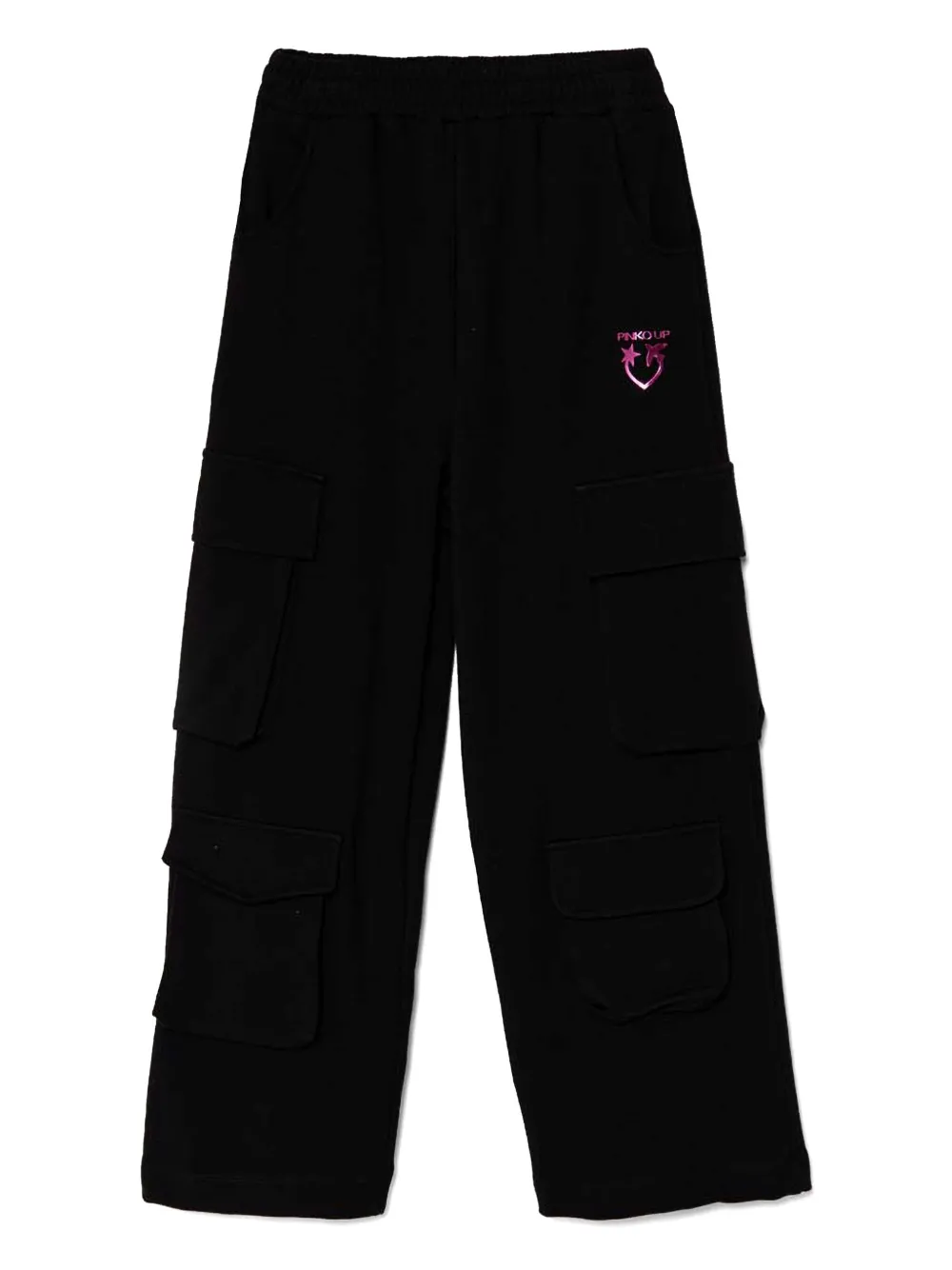 Pinko Kids Broek met logoprint Zwart