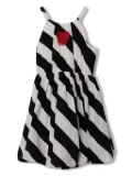 Pinko Kids striped dress - Black