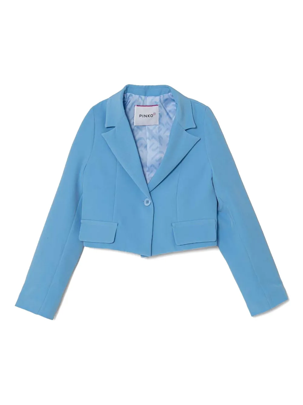 Pinko Kids Cropped blazer Blauw
