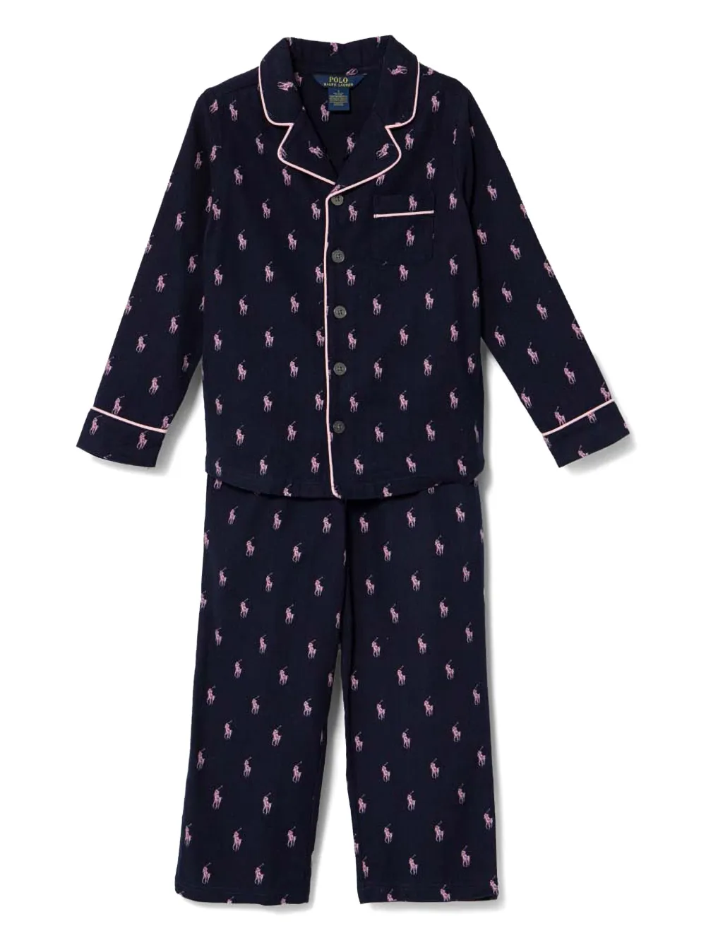 POLO RALPH LAUREN KIDS Pyjama met Polo Pony-print Blauw