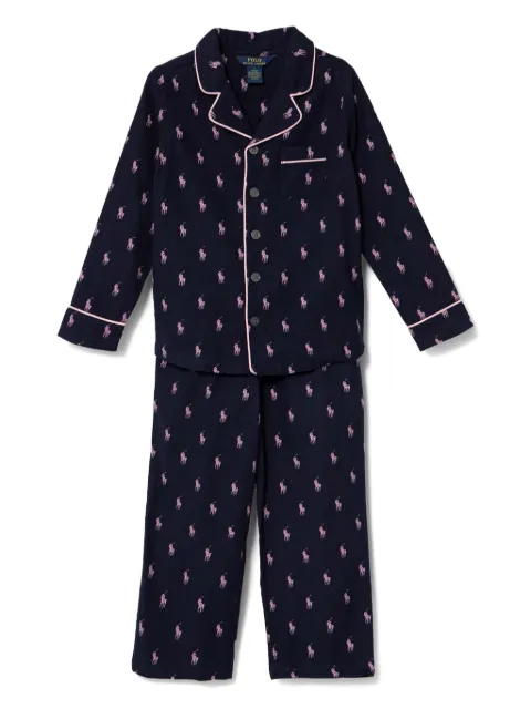 POLO RALPH LAUREN KIDS بيجامة بطبعة شعار 'بولو بوني'