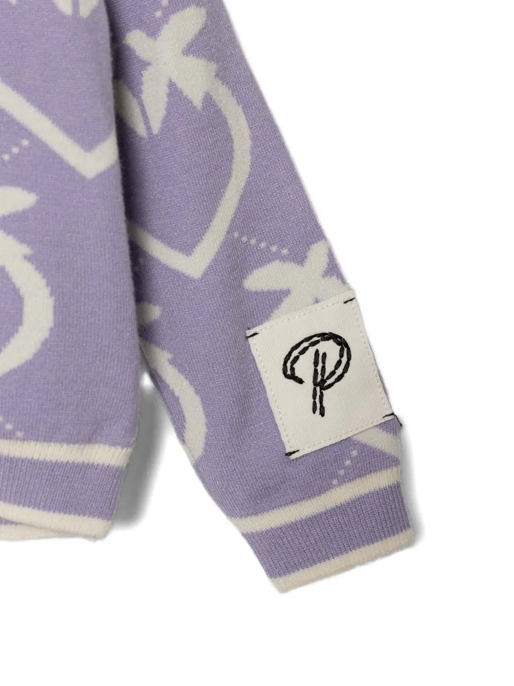 Pinko Kids Vest met Love Birds-patroon Paars