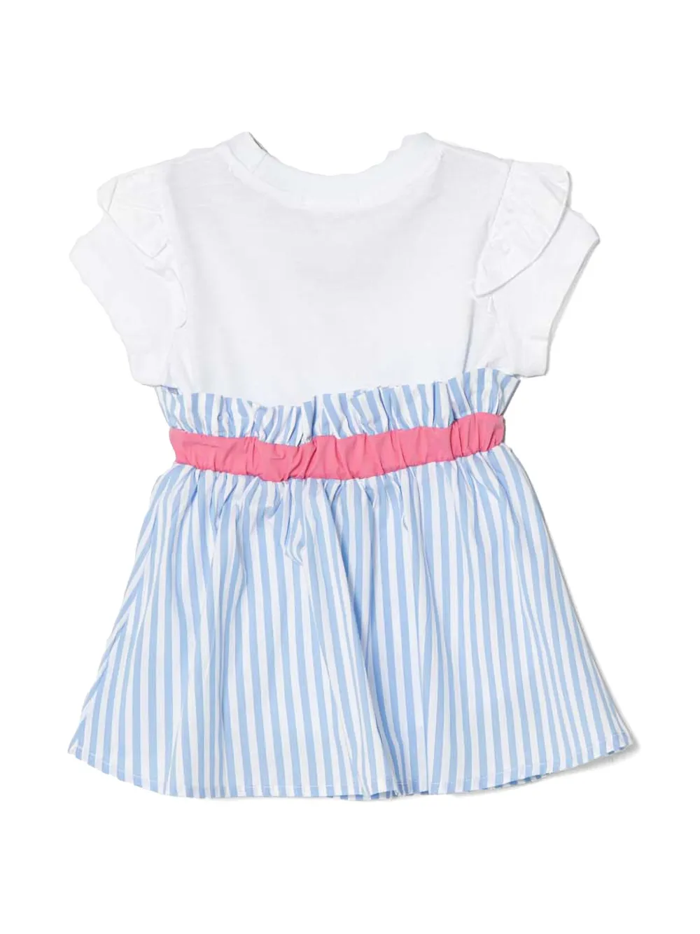 Pinko Kids Twee gestreepte rokken - Wit