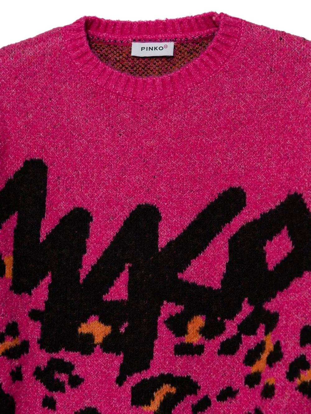 Pinko Kids Trui met luipaardprint Roze