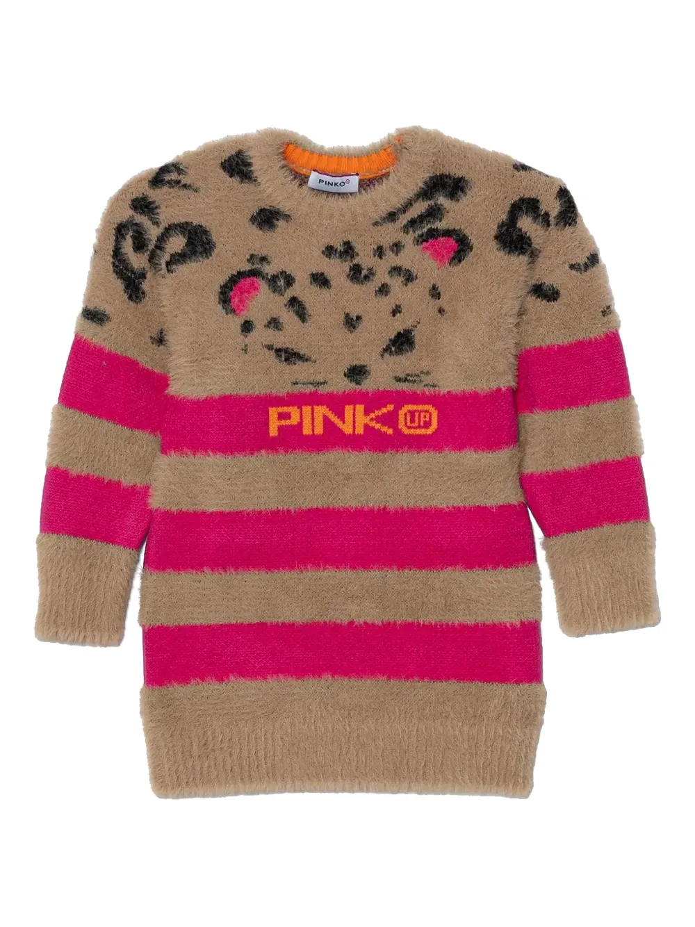 Pinko Kids Jurk met lange mouwen Bruin