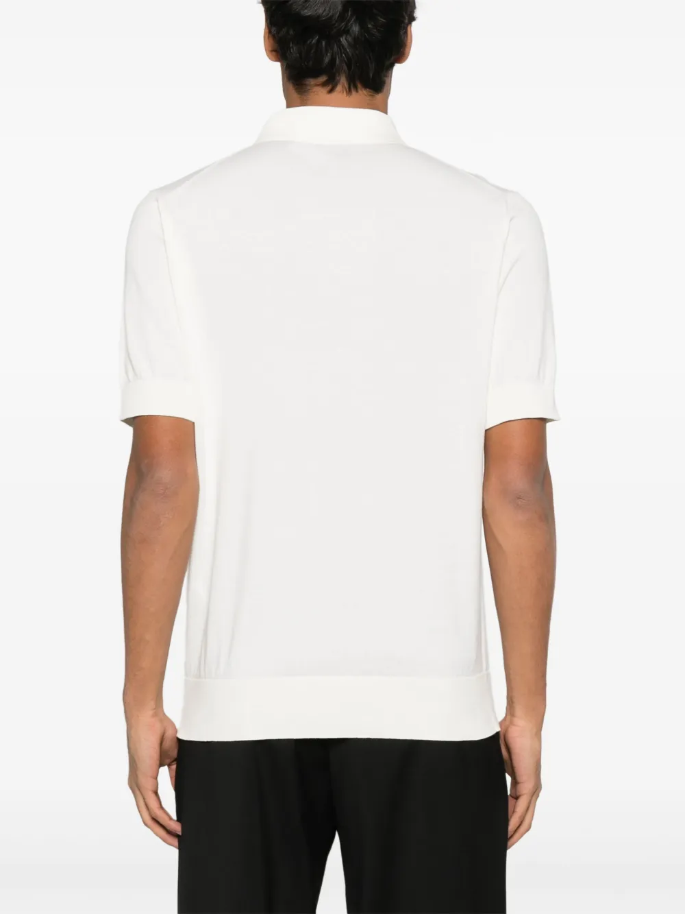 Dolce & Gabbana Poloshirt met logoplakkaat Wit