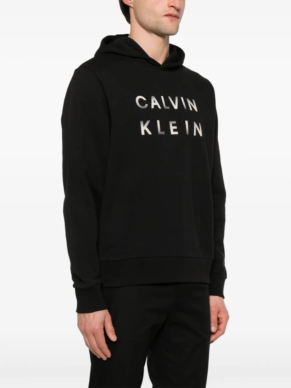Calvin Klein Hoodie met logoprint Zwart