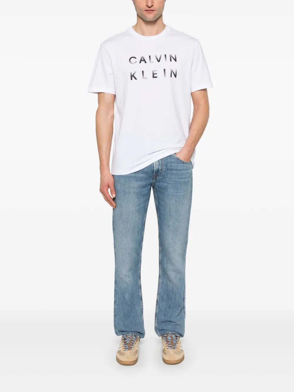 Calvin Klein T-shirt met logoprint - Wit