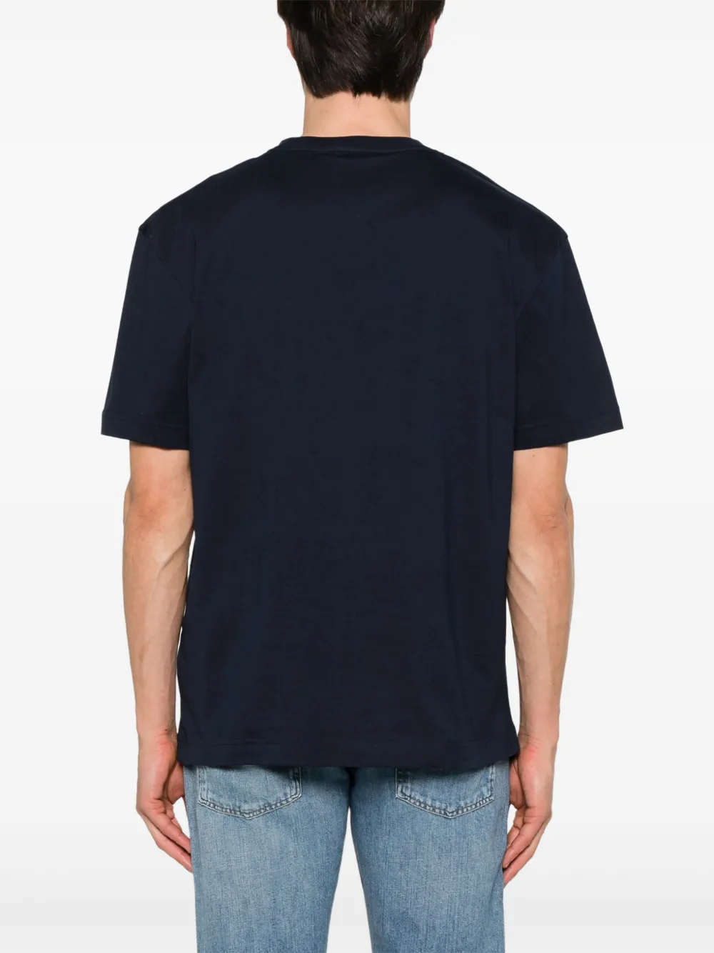 Calvin Klein Katoenen jersey T-shirt Blauw