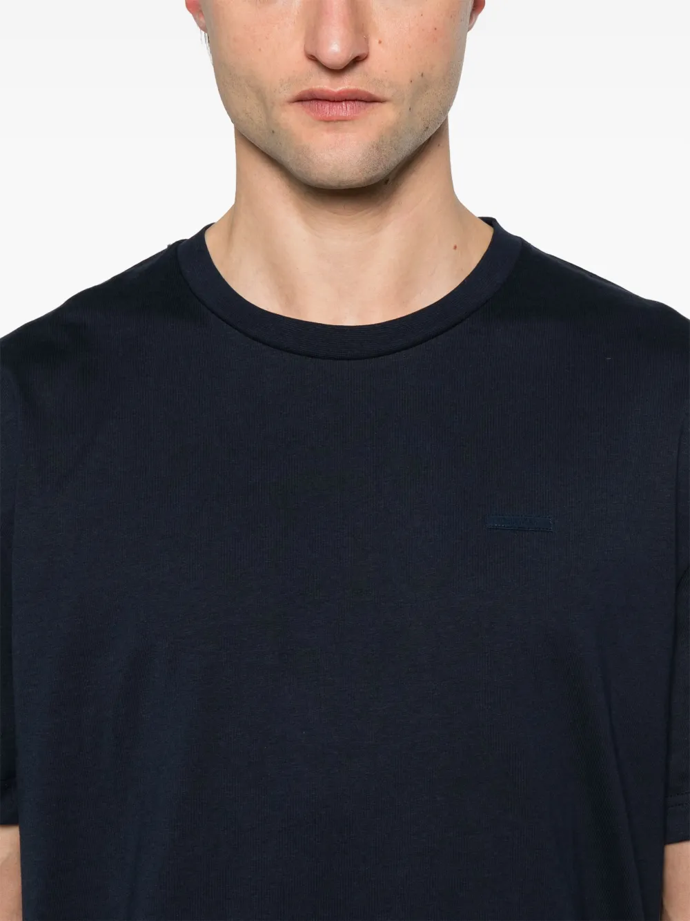 Calvin Klein Katoenen jersey T-shirt Blauw