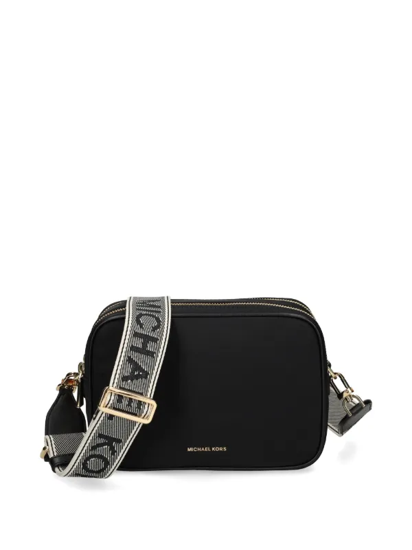 Michael Michael Kors logo-lettering Crossbody Bag | Black | FARFETCH