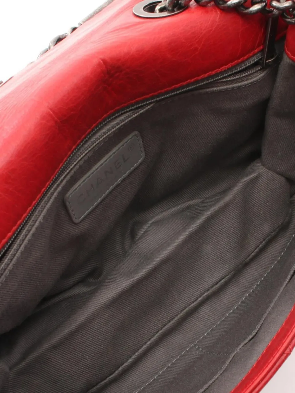 Pre-owned Chanel 2013-2014 Maxi Flap Shoulder Bag In Red