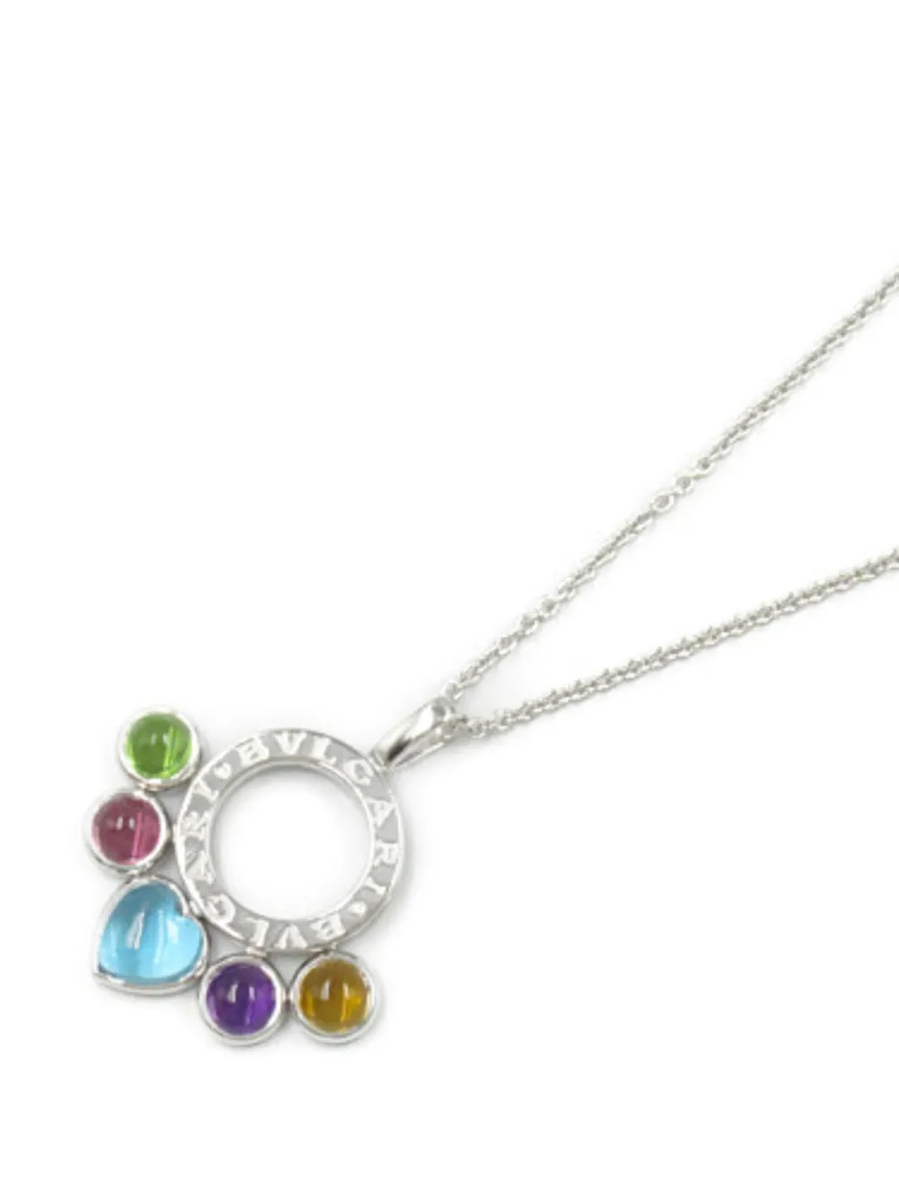 Bvlgari Pre-Owned collar Allegra en oro blanco de 18 ct con múltiples piedras 2010 | Image 2