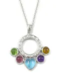 Bvlgari Pre-Owned 2010s 18K white gold Allegra multi-stone necklace - Silver