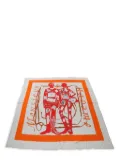Hermès Pre-Owned 2010s Monsieur Et Madame cotton scarf - Grey