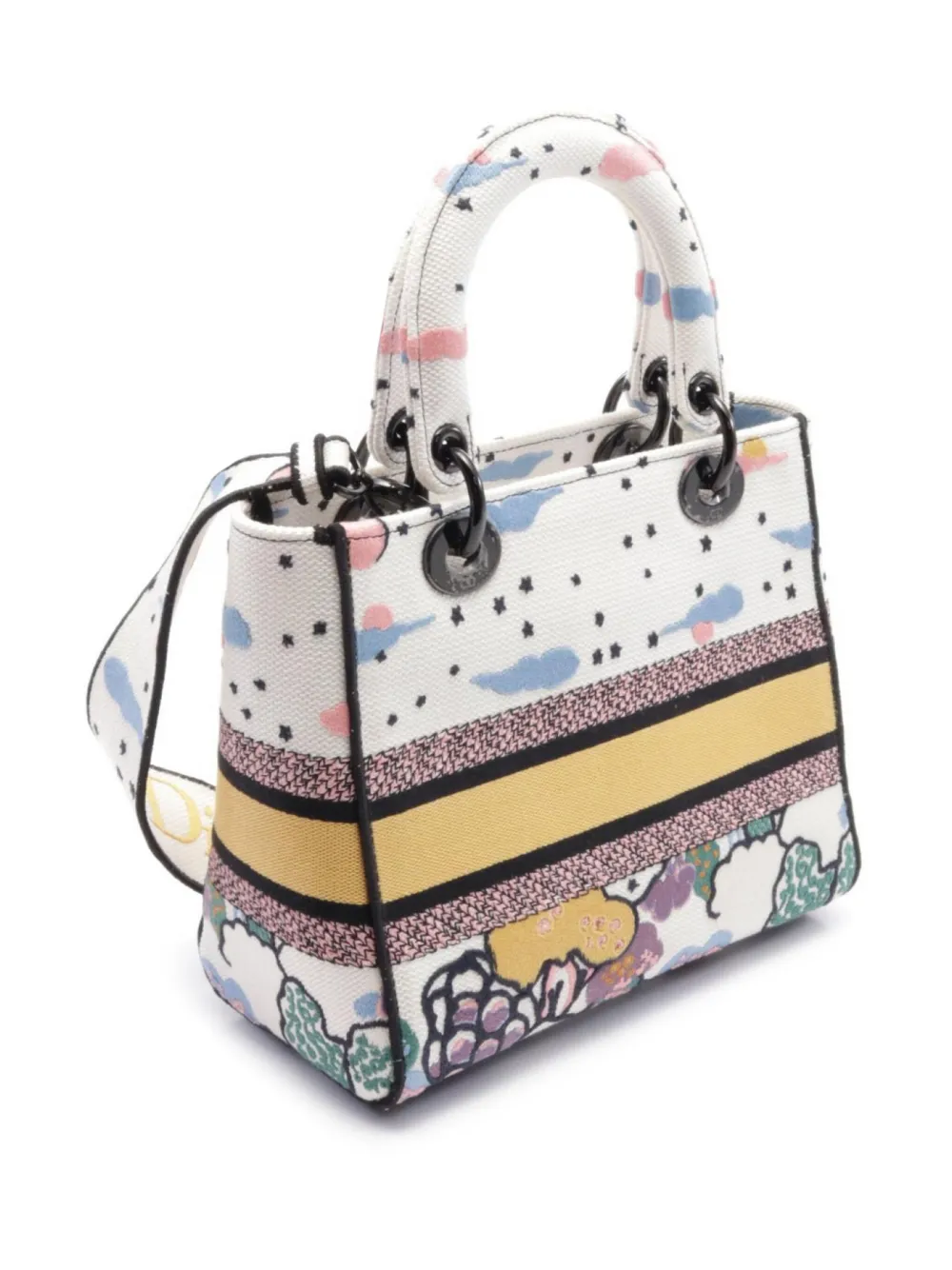 Christian Dior Pre-Owned 2010s medium Lady D-Lite handbag - Wit