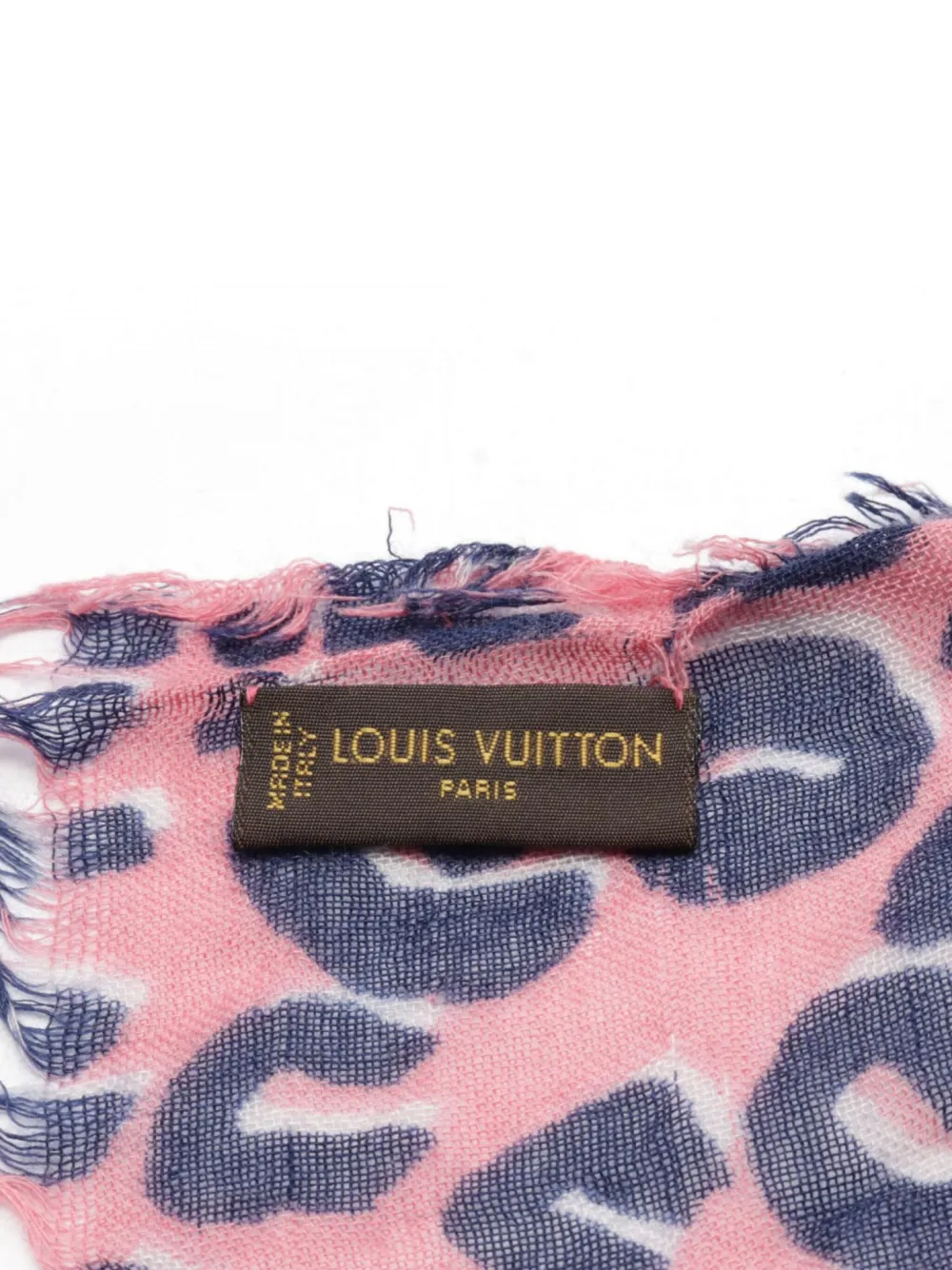 Louis Vuitton Pre-Owned 2000s sjaal met luipaardprint - Roze