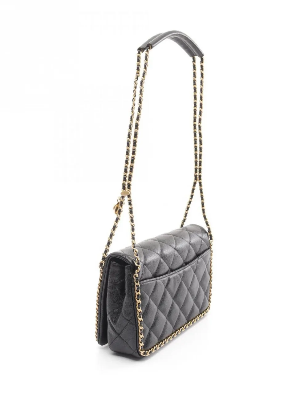 CHANEL Pre-Owned 2021 Matelassé schoudertas - Zwart