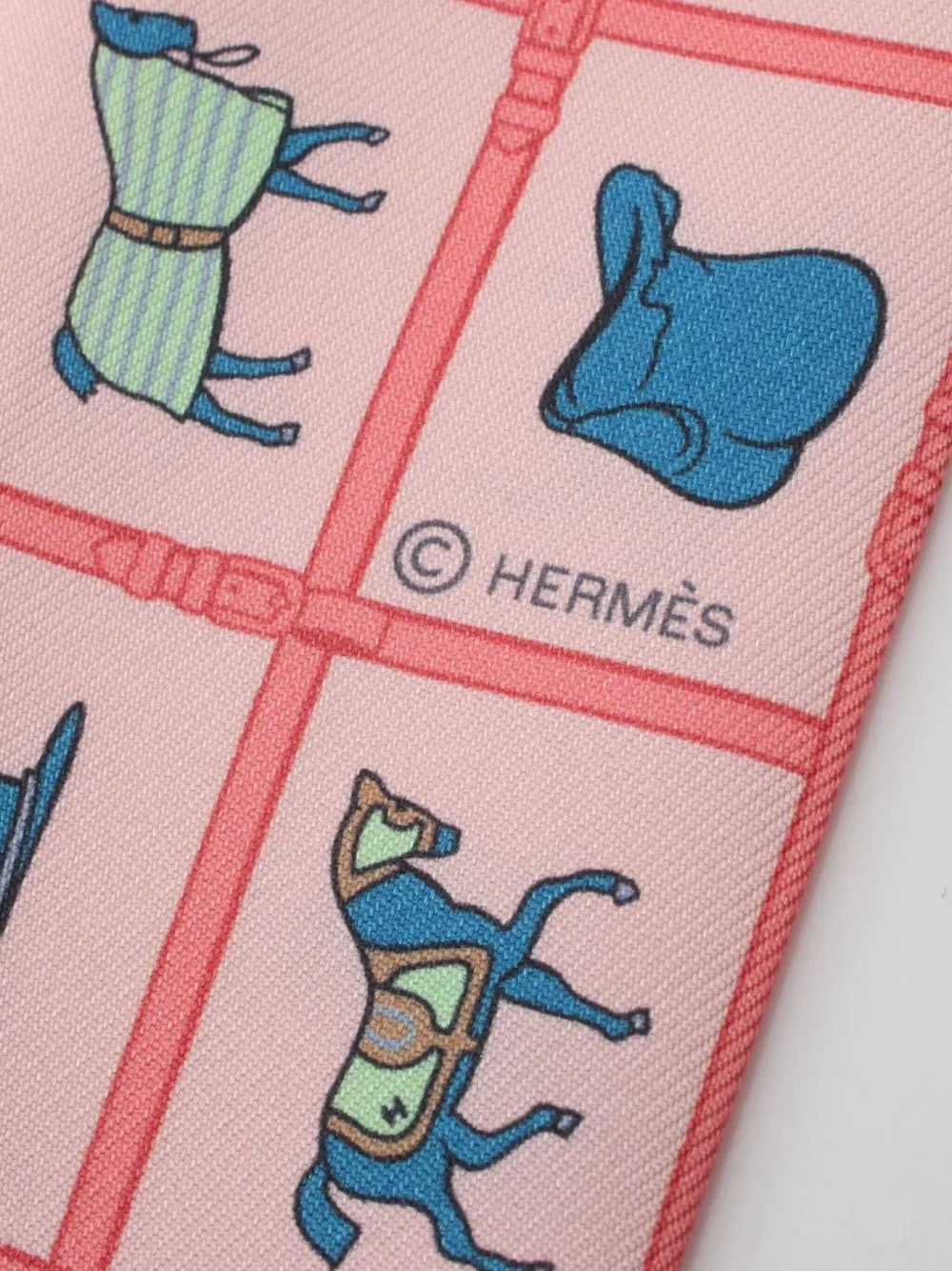 Hermès Pre-Owned 2020s Twilly Couvertures Et Tenues De Jour scarf - Roze