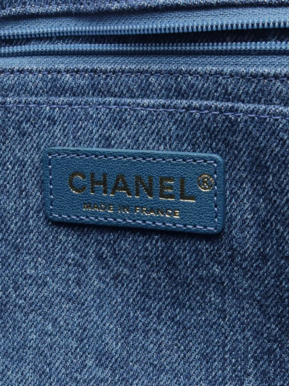 Pre-owned Chanel 2019 Hieroglyph Flap Shoulder Bag In Blue