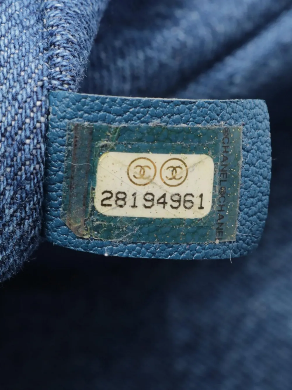 Pre-owned Chanel 2019 Hieroglyph Flap Shoulder Bag In Blue