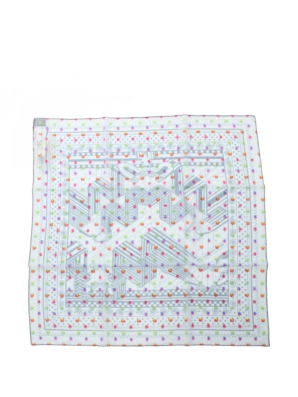 Hermès Pre-Owned 2010s geometric-pattern scarf | Blue | Image 1