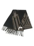 Hermès Pre-Owned 2010s Sangles En Zig Zag cashmere scarf - Black