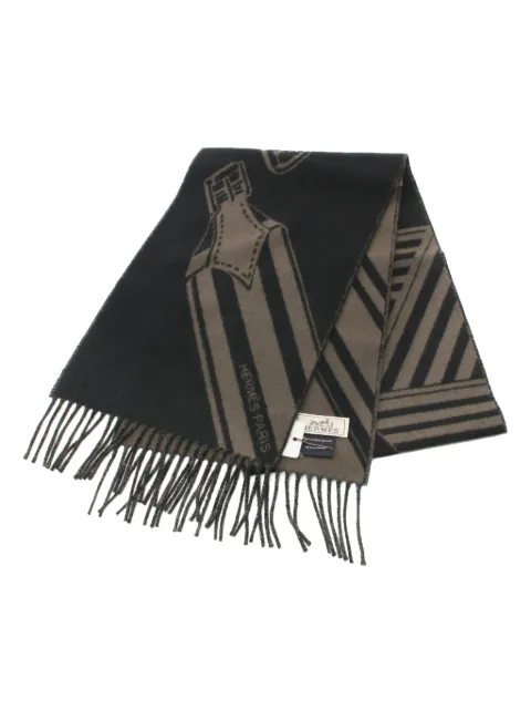 Hermès Pre-Owned 2010s Sangles En Zig Zag cashmere scarf