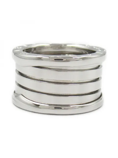 Bvlgari Pre-Owned 2010s 18K white gold B.zero1 ring