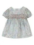 Tartine Et Chocolat balloon-sleeve smocked dress - Blue