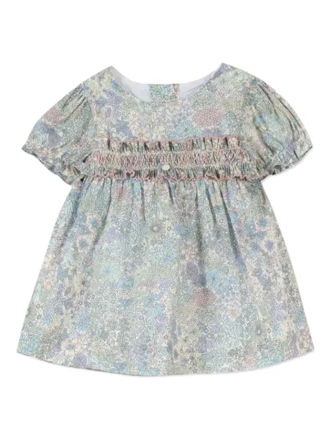 Tartine Et Chocolat balloon-sleeve smocked dress