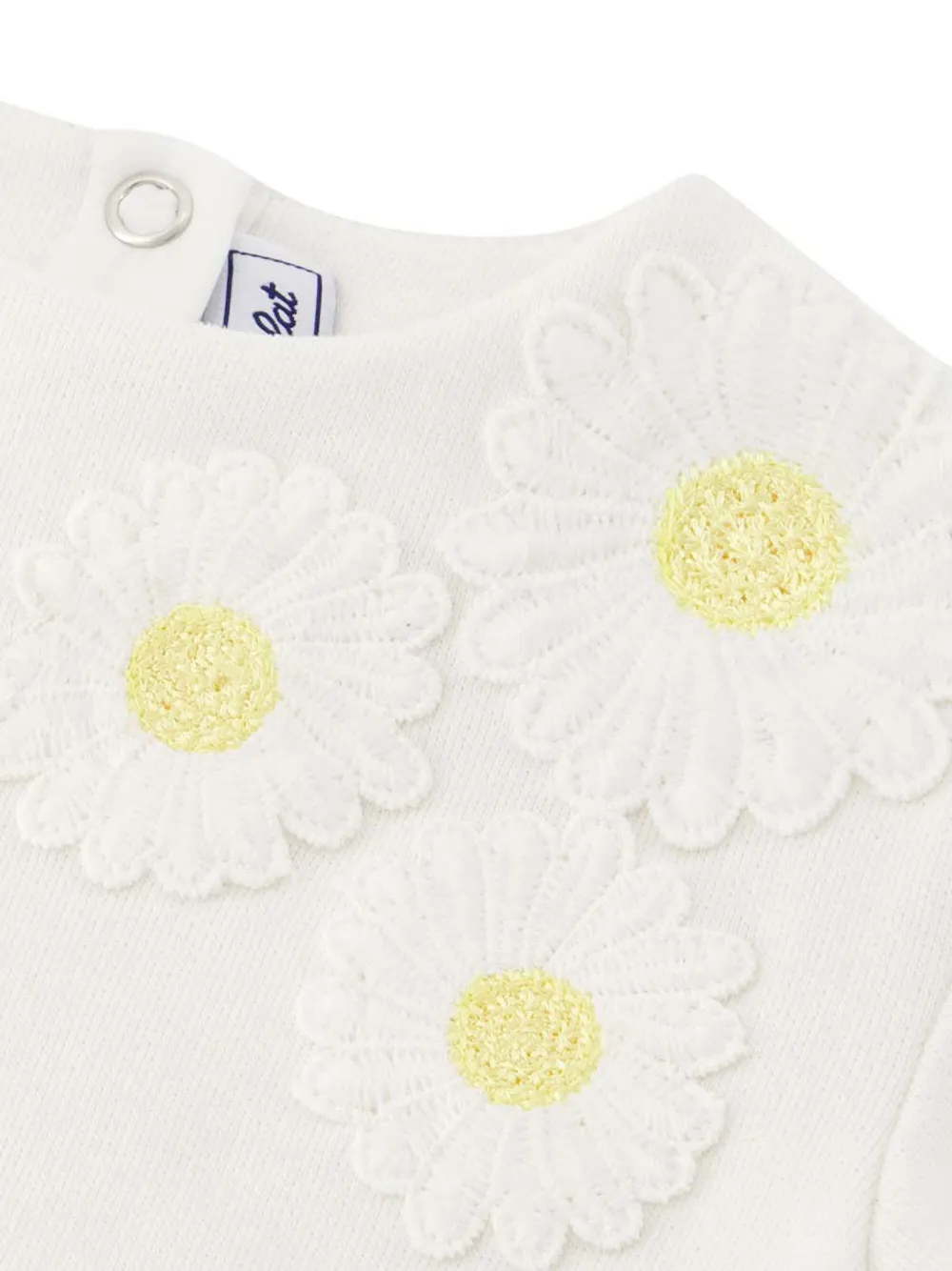 Tartine Et Chocolat Floral-appliqué Sweatshirt In White