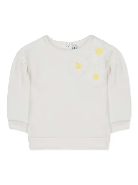 Tartine Et Chocolat floral-appliqué sweatshirt