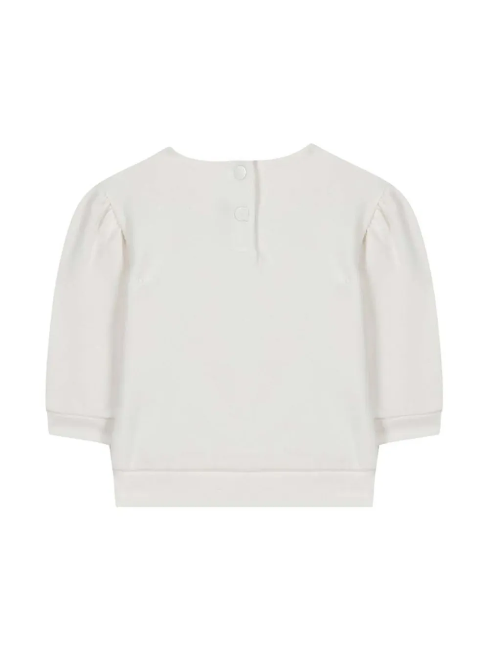 Tartine Et Chocolat Floral-appliqué Sweatshirt In White