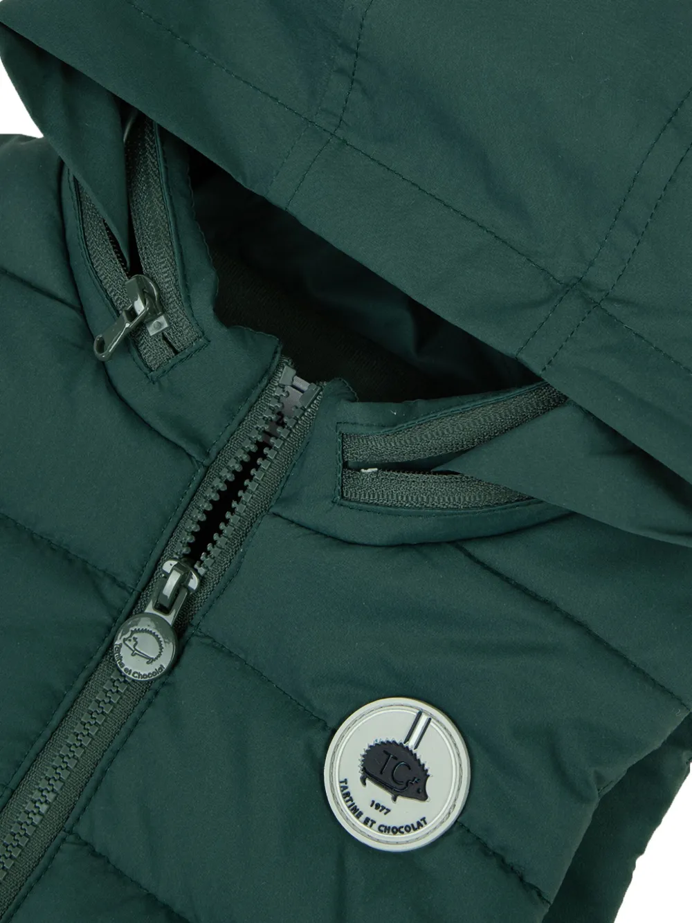 Tartine Et Chocolat Padded Gilet In Green