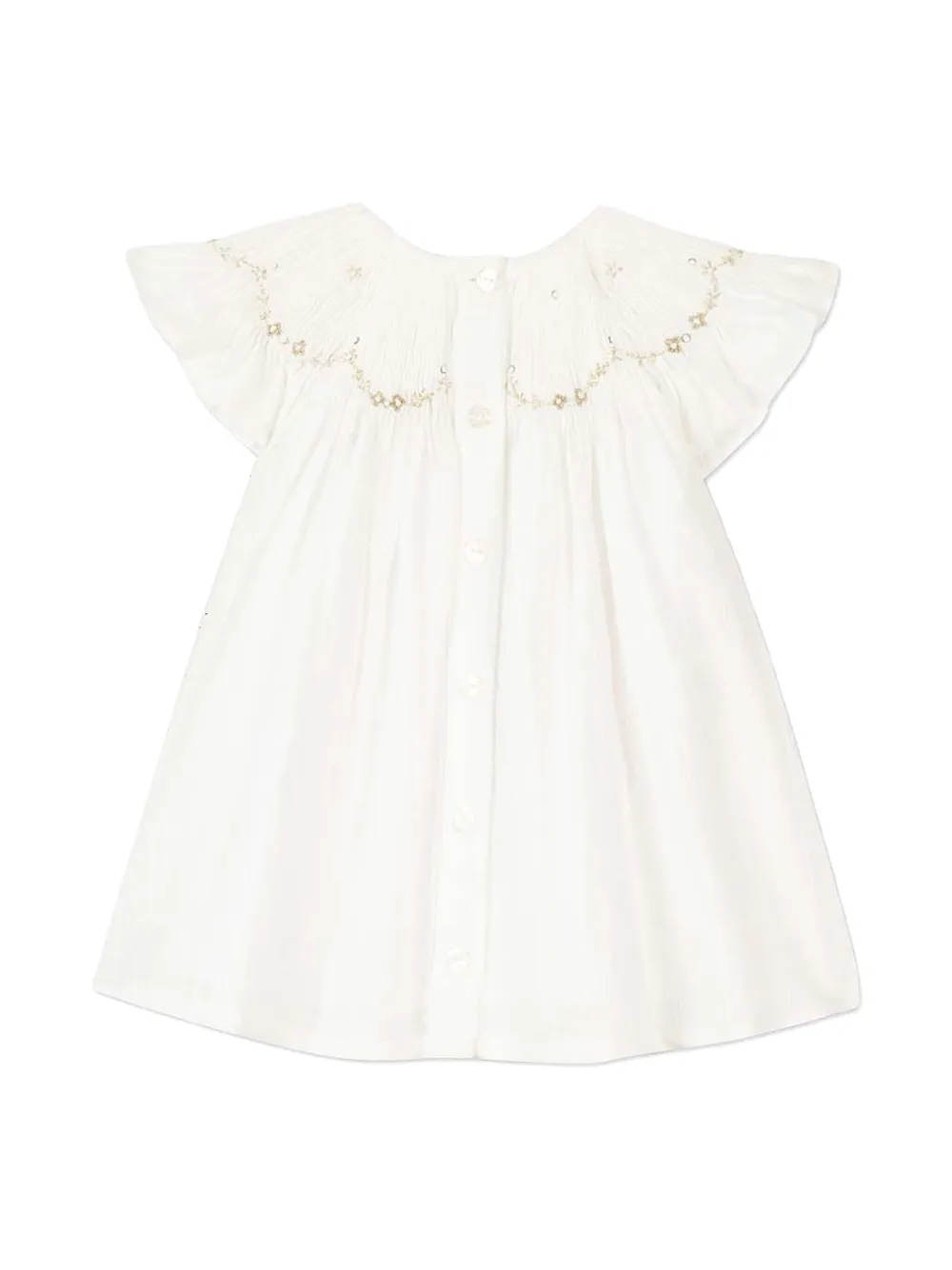 Tartine Et Chocolat embroidered dress - Wit