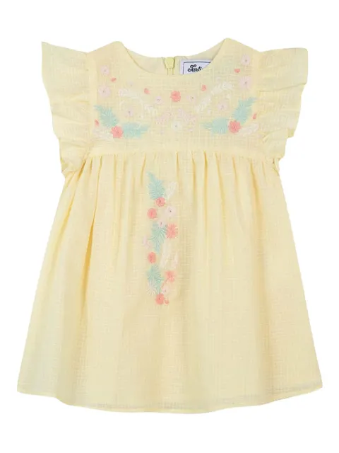 Tartine Et Chocolat vestido con bordado floral