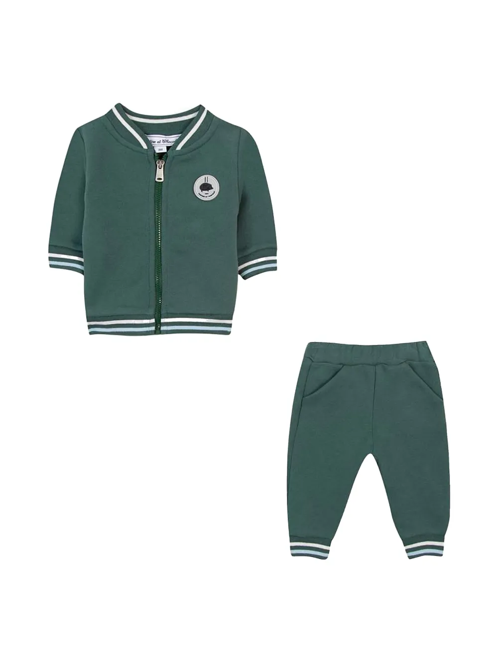 Tartine Et Chocolat Trainingspak met geborduurd logo Groen