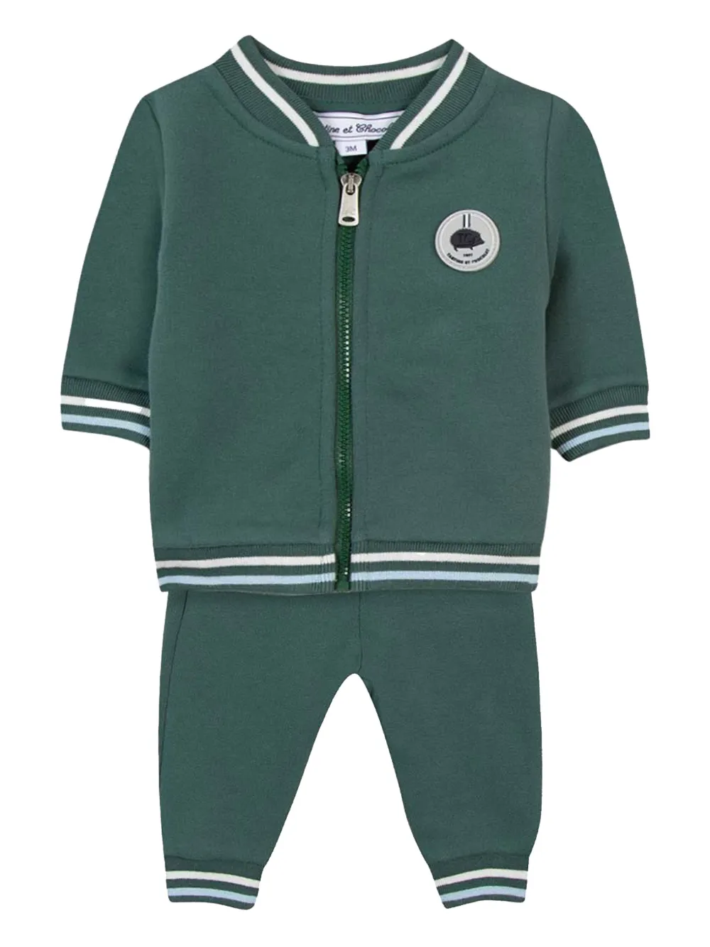 Tartine Et Chocolat Trainingspak met geborduurd logo Groen