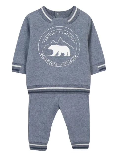 Tartine Et Chocolat traje deportivo con logo estampado
