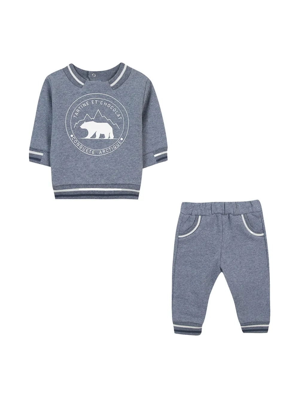 Tartine Et Chocolat logo-print tracksuit set - Blauw