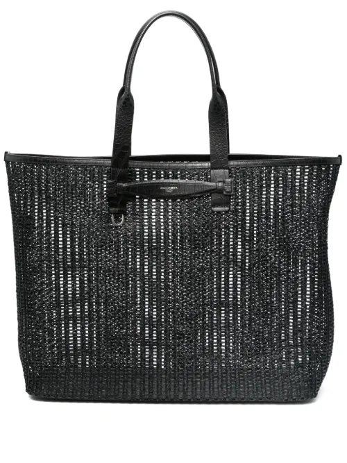 Sac à main à design tressé - Dolce & Gabbana - Modalova