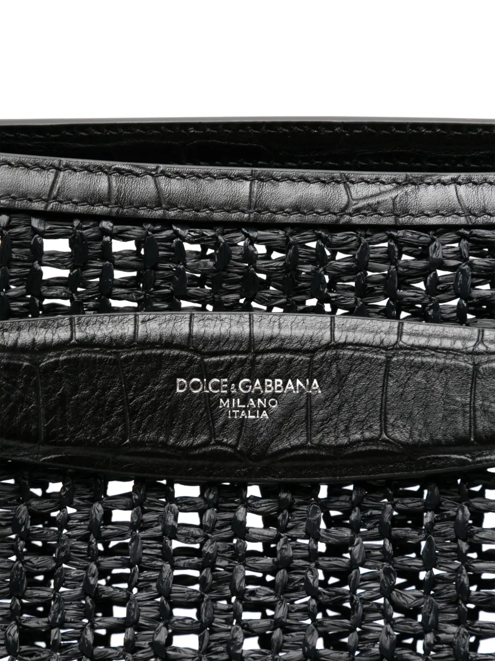 Dolce & Gabbana Geweven shopper Zwart
