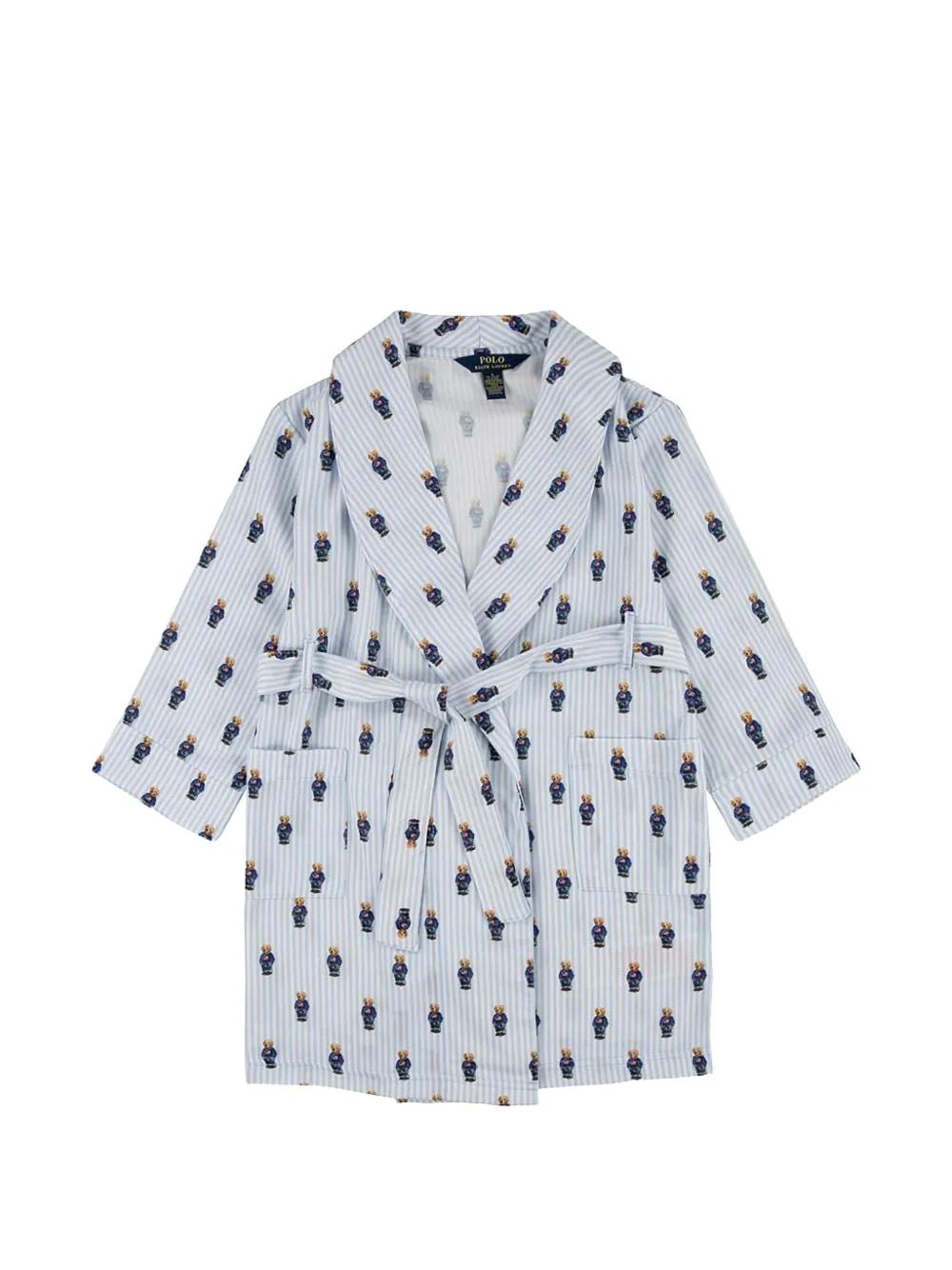 POLO RALPH LAUREN KIDS ポロベア バスローブ - ブルー POLO RALPH LAUREN KIDS ポロベア バスローブ - ブルー