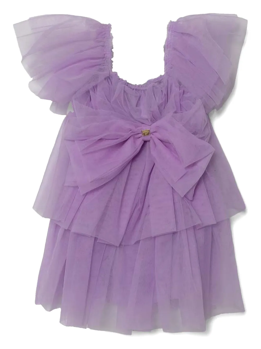 Pinko Kids リボン チュール ワンピース - パープル Pinko Kids リボン チュール ワンピース - パープル