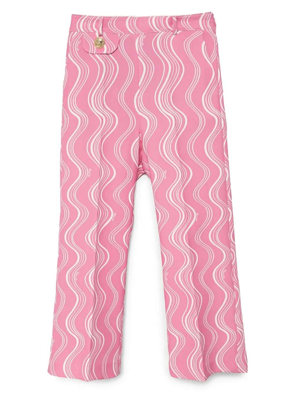 Pinko Kids Broek met abstracte print Roze