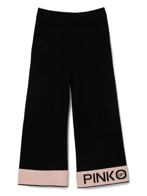 Pinko Kids pantalones con logo estampado