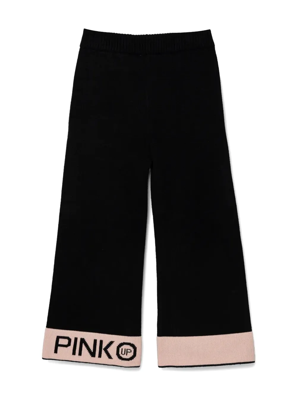 Pinko Kids Broek met logoprint - Zwart