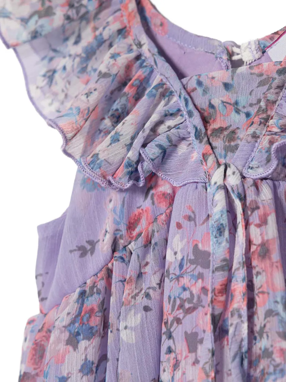 Pinko Kids Jurk met bloemenprint Paars